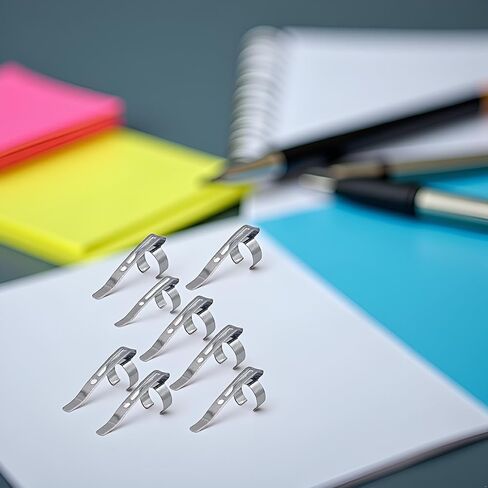 20 Pcs Silver Metal Pen Clips Snap in Pen Clip for Shirt Pocket, Slide On Pencil Holder Clip Hangable Portable Pen Holder for Clipboard, Notebook, School, Pencil Holders in Saudi Arabia