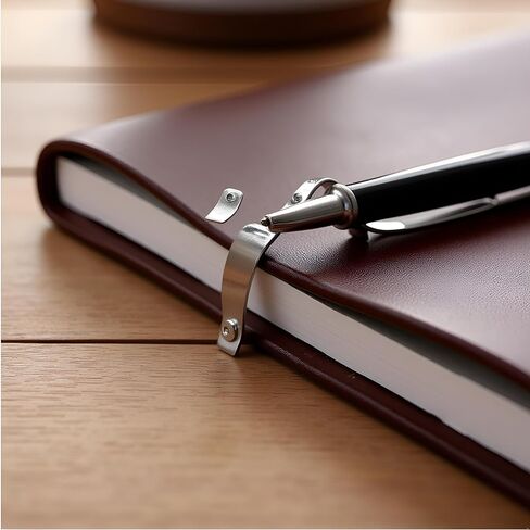 20 Pcs Silver Metal Pen Clips Snap in Pen Clip for Shirt Pocket, Slide On Pencil Holder Clip Hangable Portable Pen Holder for Clipboard, Notebook, School, Pencil Holders in Saudi Arabia