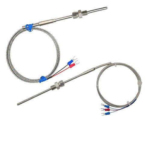 1100 Degree K/PT100 Type Ungrounded 1mm-6mm/Threads Size M8*1.25/M10*1.25 Controller Sheathed Thermocouple Temperature Sensor(Probe3mm-M8x1.25,50mm) in Kuwait