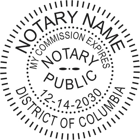 District of Columbia Notary Seal Embosser | Pink Breast Cancer Awareness Ideal Seal in Kuwait
