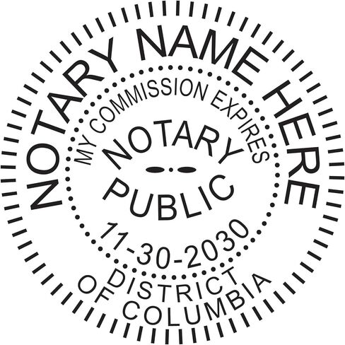 District of Columbia Notary Seal Embosser | Pink Breast Cancer Awareness Ideal Seal in Kuwait