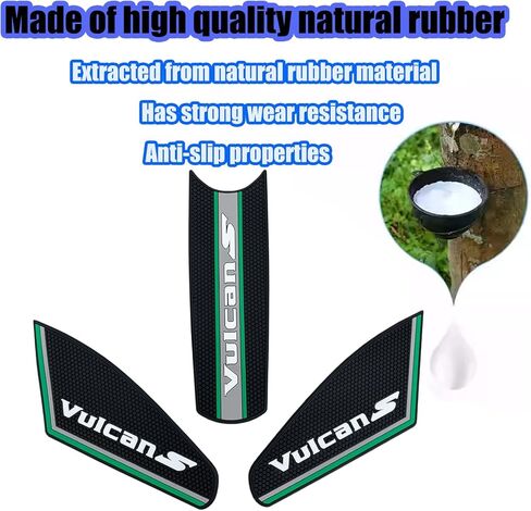 For Vulcan S 650 VN650 vulcan s 650 2018-2026 Motorcycle side fuel tank pad fuel tank pad protection sticker decal fuel tank knee pad traction fuel tank pad accessories (green) in Saudi Arabia