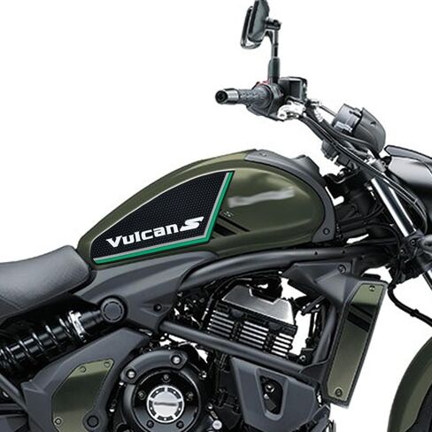 For Vulcan S 650 VN650 vulcan s 650 2018-2026 Motorcycle side fuel tank pad fuel tank pad protection sticker decal fuel tank knee pad traction fuel tank pad accessories (green) in Saudi Arabia