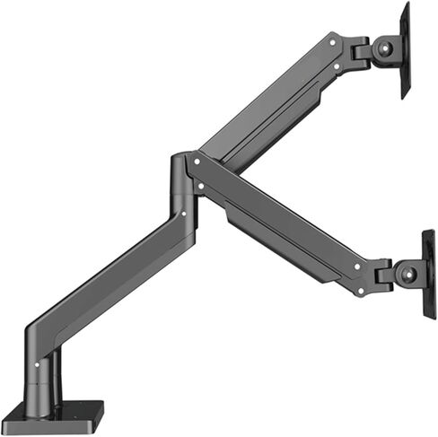 Aluminum Alloy 22"-32" Dual LCD LED Monitor Mounting Gas Spring Arm G32 Full Motion Stand Support Load 3-15kg Each in Saudi Arabia