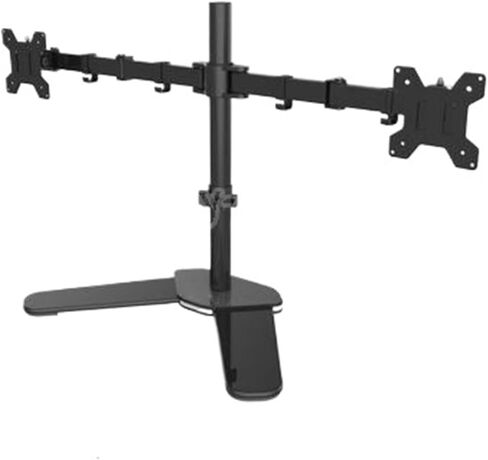 MS01 Desktop Stand Fully Dynamic 360 Degree Dual Monitor 10"-27" LCD LED Mounting Arm Each Head Bears 9.9kg in Saudi Arabia
