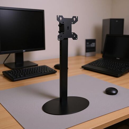 Bewinner Freestanding Single Monitor Desk Stand Mount for 14-34 Inch Screens, Adjustable Tilt -45° to +45°, Holds 10KG, VESA with Cable Management in Kuwait