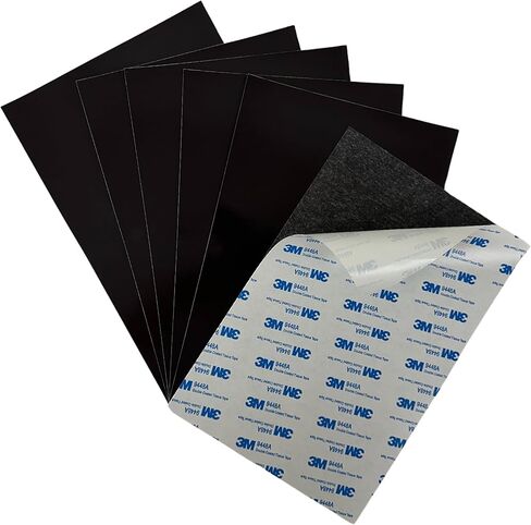 CheckOutStore Flexible Self Adhesive Sticky Magnetic Sheets for Craft, School Classroom Board, Fridge, Photos 20 Mil (6 x 9) (Pack of 200) in Saudi Arabia