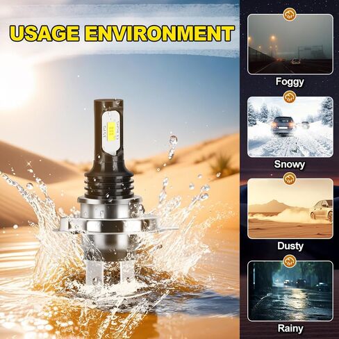2x H4 Super Bright LED Headlight Bulbs for John Deere 2025R 2026R 2520 2720 3032E | 6000K Cool White 10000LM Tractor Lights | Plug-and-Play Upgrade Replaces OEM LVA14946 in Saudi Arabia