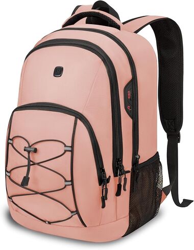 Goloni Laptop Backpack for Men Women, 17 Inch Travel Backpack with USB Charging Port, Water Resistant Lightweight Backpack with Compartments, 30L Casual Daypack,Purple in Saudi Arabia
