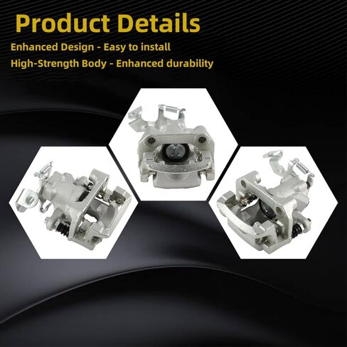 Rear Left Brake Caliper Fit for Toyota Prius 2010 2011 2012 2013 2014 2015, Prius Plug-In 2012-201519-B6287 19-P6287 in Kuwait