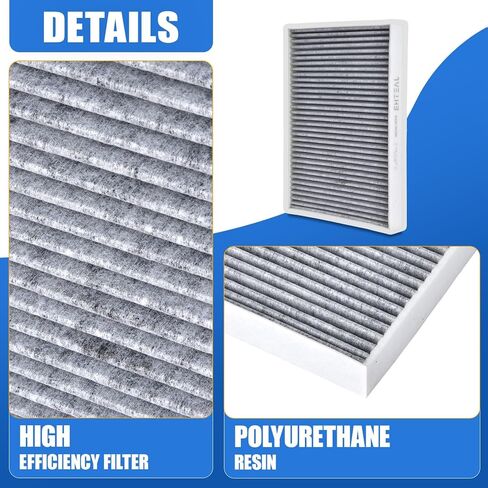 4M0819439A Cabin Air Filter for Audi Q5(2018-2025) Q7(2016-2026), Q8(2019-2025) A4(2017-2019) A5(2021-2023) A6(2019-2023) SQ5(2018-2025) RS5 RS6 RS7 S4 S5 S7; Replace: 4M0819439B PC99334C CF12211 in Kuwait