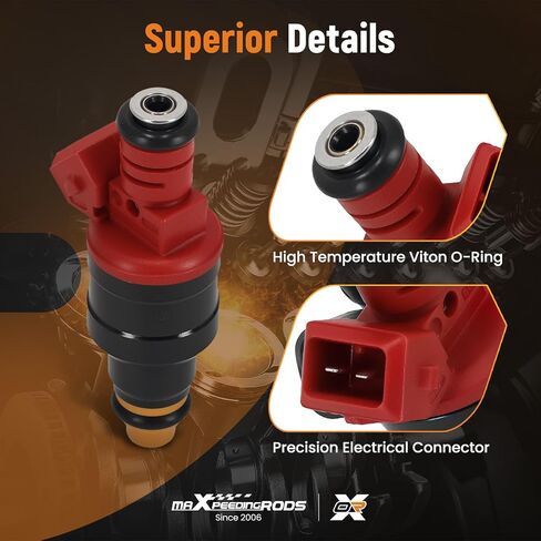 maXpeedingrods Set of 4 Fuel Injectors for Ford 2.3 Ranger 1995 1996 1997, for Mazda B2300 95-97 2.3L L4 Engine Injector F57E-B2B F57E9F593B2B F57E9F593B2C F57Z9F593B in Kuwait