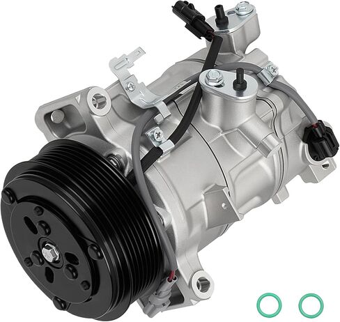 AC Compressor with Clutch Fit for 2014-2015 INFINITI Q50 3.7L, 2016-2021 INFINITI Q50 3L, 2017-2020 INFINITI Q60 3L, Replace CO 29197C, Air Condition automotive replacement in Kuwait