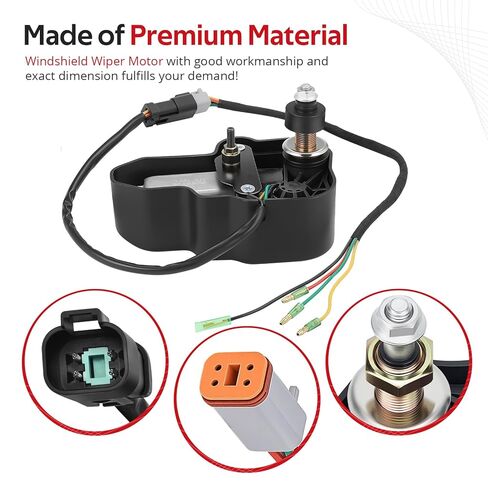 JAVIK Windshield Wiper Motor for Polaris Ranger 1000 XP/Crew XP 2021-2025 Pro XD Full-Size 2023-2026 O.E.M# 2639007 2637637 in Kuwait