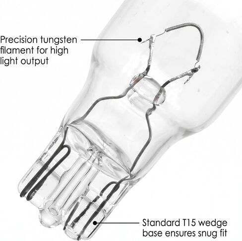921 912 16w Bulbs 20 Pack Standard Clear Mini Bulb T15 912 W16W RV Light Bulbs Replacement for Automotive Backup Reverse Lights Cargo and High Mount Stop Light in Saudi Arabia
