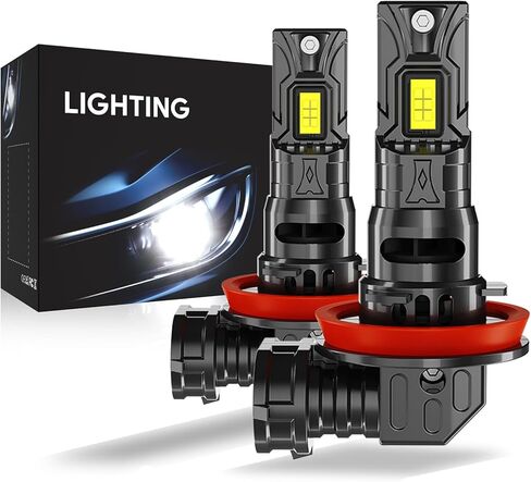 2Pack H1 Bulb White Light,30000LM Bright 6000K, 1:1 Size Replacement Fog Light Bulb Plug-and-Play Installation IP67 in Kuwait