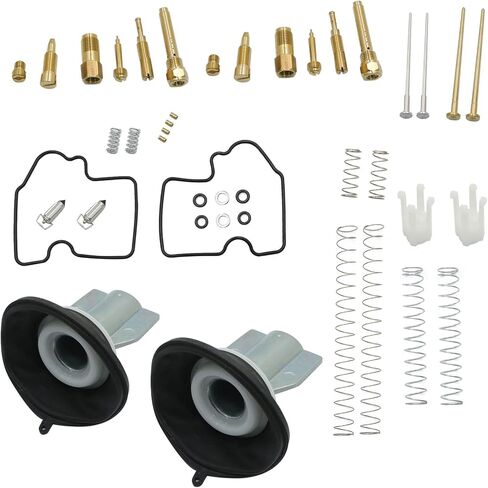 SecosAutoparts 2 Pcs Carburetor Carb Repair Rebuild Kit Compatible with Kawasaki KFX700 2004-2009 in Kuwait