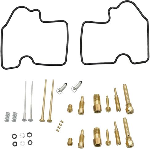 SecosAutoparts 2 Pcs Carburetor Carb Repair Rebuild Kit Compatible with Kawasaki KFX700 2004-2009 in Kuwait