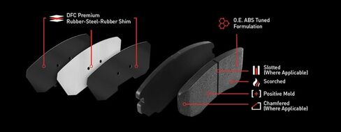Dynamic Friction Company 5000 Advanced Brake Pads - Low Metallic 1551-0279-00-Rear Set in Kuwait