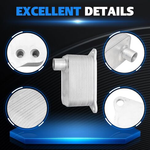 06J117021D Oil Cooler for Volkswagen Amarok Beetle Cabrio EOS Golf Cabriolet Jetta Passat CC Scirocco Sharan for Tiguan Transporter Audi A3 A4 A5 A6 A8 Q3 Q5 TT 1.8T/2.0T 2008-2018 in Saudi Arabia