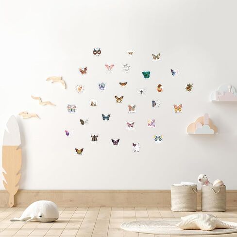 124PCS Butterfly Christian Stickers - Inspirational Bible Verse Vinyl Decals for Water Bottles, Laptops, Journals | Religious Gift for Adults, Teens, Faith-Based Motivational Words in Saudi Arabia