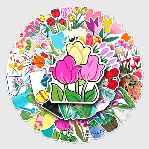 60Pcs Party Balloon Stickers, Waterproof Water Bottles for Children and Teenagers, Laptop, Skateboard Decoration(Balloon Bouquet) in Kuwait