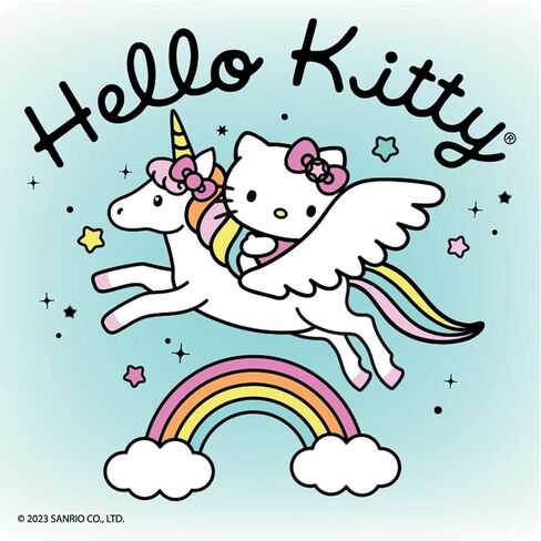 SmileMakers Hello Kitty Rainbows & Unicorns Stickers, 2.5 inches, 100 Count, Multicolor in Kuwait