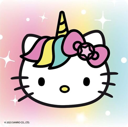 SmileMakers Hello Kitty Rainbows & Unicorns Stickers, 2.5 inches, 100 Count, Multicolor in Kuwait