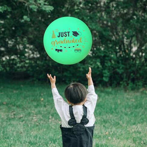Graduation Balloon Stickers Congrats Grad Decals 8 Pcs for Bobo Clear Balloon Self-Adhesive DIY School Home Ceremony Decoration Party Supplies in Saudi Arabia