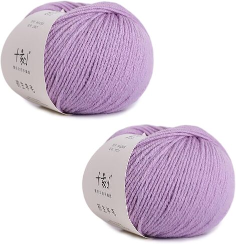 100% Merino Wool Yarn, 5-Ply Hand-Knitting and Crocheting Yarn Specially Designed to Resist Pilling, 2 Balls, 3.52 oz/100g, 262 Yards/240 Meters(Red) in Saudi Arabia