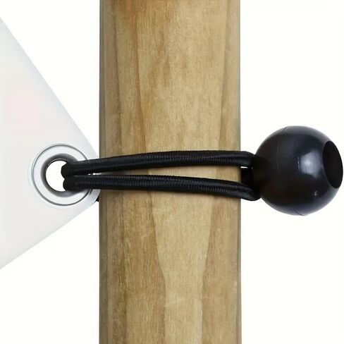 10pcs Outdoor Camping Canopy Tent Fixing Storage Elastic Rope with Plastic Balls, Tie-Down Elastic Cord, Outdoor Fixing, Canopy Fastener in Kuwait