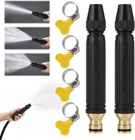 Home High Pressure Car Wash Water Gun with Booster Nozzle, Home High-Pressure Car Wash Water Gun with Booster Nozzle and Hose, for Watering Plants, Vegetables, and Car Washing, US 1/2" in Kuwait