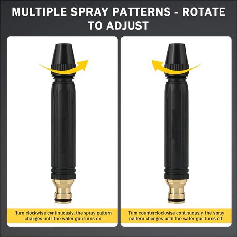 Home High Pressure Car Wash Water Gun with Booster Nozzle, Home High-Pressure Car Wash Water Gun with Booster Nozzle and Hose, for Watering Plants, Vegetables, and Car Washing, US 1/2" in Kuwait