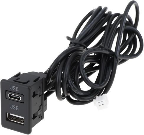 ECSiNG سيارة داش جبل المزدوج USB نوع-C المقبس تمديد لوحة كابل 145 سنتيمتر 4 دبوس 6 دبوس متوافق مع أندرويد الملاحة in Kuwait