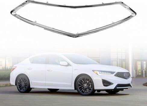 Front Grille Chrome Molding Compatible with Acura ILX 2019 2020 2021 2022 Replacement for 71122-T3R-A31 AC1202119 Chrome Grille Molding in Kuwait