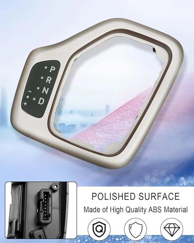 Transmission Shifter Bezel with Harness Kit Fits for Jeep Cherokee 2014 2015 2016 2017 Replace 601-401 5YD27LS5AA 68413957AA (Upgrade Gold) in Saudi Arabia
