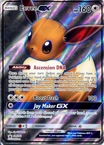 Pokemon – Eevee GX SM242 – Full Art Black Star Promo – Foil in Kuwait