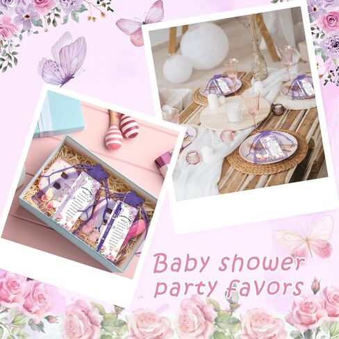 180 Pcs Butterfly Baby Shower Gifts for Guest A Little Butterfly is On The Way Party Favors Retractable Ballpoint Pens Keychains and Greeting Cards Bulk Gender Reveal Souvenirs Prize Game Supplies in Kuwait