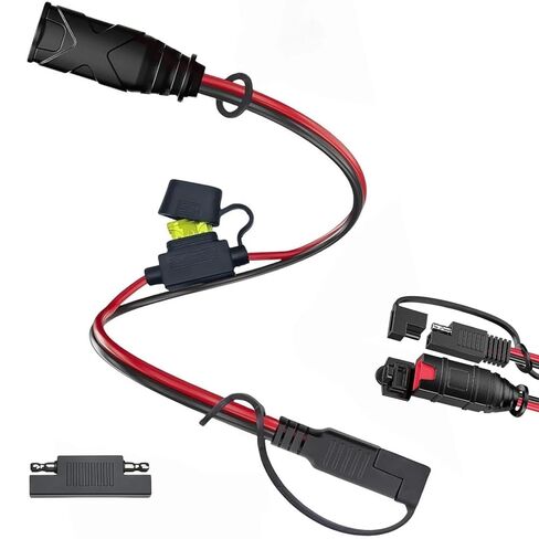 SAE Adapter Connection Components Compatible with NOCO Genius 5 GC009 Intelligent Battery Charger 4269, with 14AWG Pure Copper SAE Connector Tail Fiber, Used for Motorcycle/ATV/UTV/car in Saudi Arabia