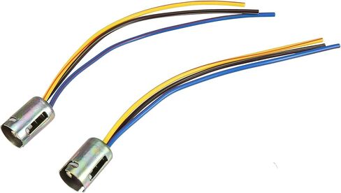 Uxcell 2 قطعة 3 سلك 1157 مصباح LED للمكابح وقف الضوء لمبة تمديد السيارة المقبس حامل سلك موصل جديلة محول استبدال العالمي in Kuwait