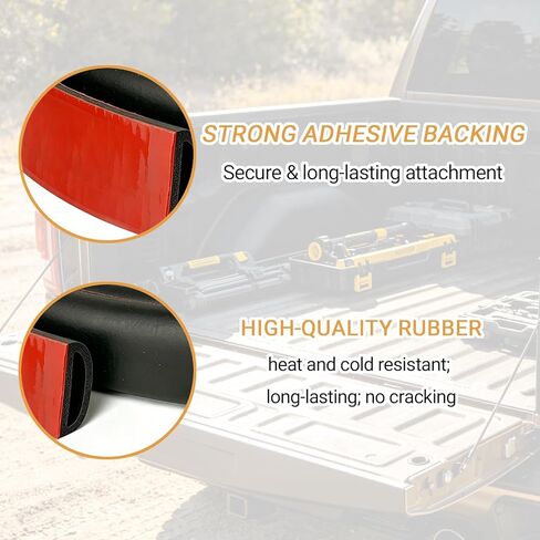 Camper Shell Seal Rubber Weather Stripping, Universal Tonneau Cover Seal Truck Cap Seal, Truck Topper Seal Kit Replacement Parts for Pickup Truck Bed RV, 20Feet in Saudi Arabia