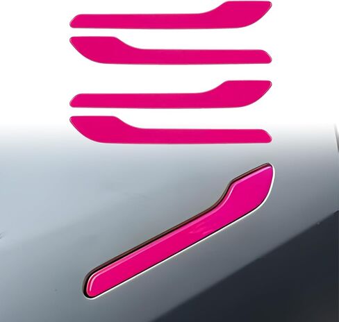 Fit Tesla Model 3(Highland) and Model Y(Juniper) 2017-2025 2026 Door Handle Decoration Cover,for Car Door Handle Sills Protection Wrap Accessories 4Pcs (Matte Pink) in Saudi Arabia