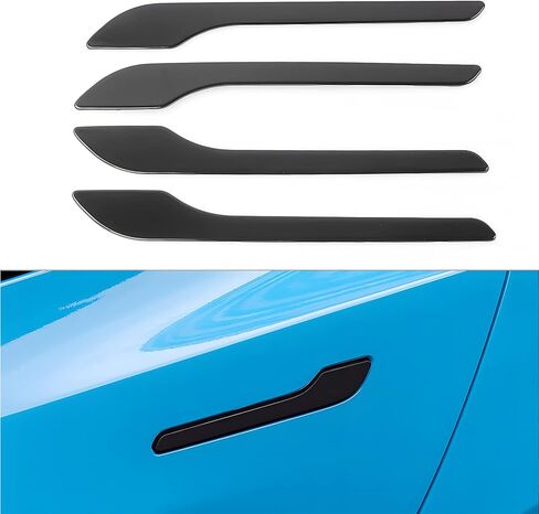 Fit Tesla Model 3(Highland) and Model Y(Juniper) 2017-2025 2026 Door Handle Decoration Cover,for Car Door Handle Sills Protection Wrap Accessories 4Pcs (Matte Pink) in Saudi Arabia