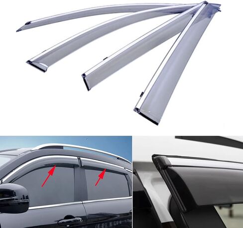 4pcs Car Window Deflector Rain Guards Chrome Trim for Lexus LS 460 2010 2011 2012 2013 2014 2015 2016 2017 2018 2019 2020 in Kuwait