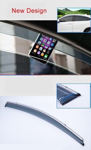 4pcs Car Window Deflector Rain Guards Chrome Trim for Lexus LS 460 2010 2011 2012 2013 2014 2015 2016 2017 2018 2019 2020 in Kuwait