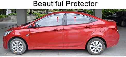 4pcs Car Window Deflector Rain Guards Chrome Trim for Lexus LS 460 2010 2011 2012 2013 2014 2015 2016 2017 2018 2019 2020 in Kuwait