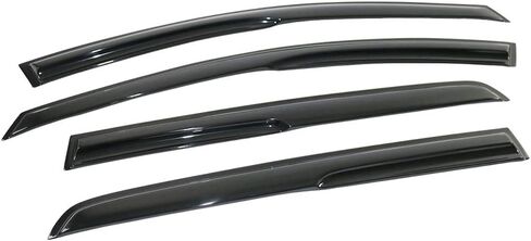 FREEMOTOR802 Tape-on Window Visors Compatible with 2015-2019 Volkswagen MK7 Golf, Golf R & GTI 4-Door, Side Wind Deflectors Rain Guards Vent Visors, Mugen Style Smoke Tinted Acrylic 4 Pieces in Kuwait