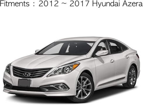 Chrome Side Window Wind Deflectors Visor Rain Wind Guards 4p for 2012~2017 Hyundai Azera in Saudi Arabia