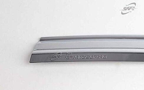Chrome Side Window Wind Deflectors Visor Rain Wind Guards 4p for 2012~2017 Hyundai Azera in Saudi Arabia