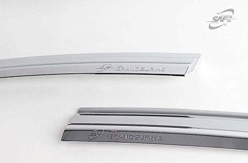 Chrome Side Window Wind Deflectors Visor Rain Wind Guards 4p for 2012~2017 Hyundai Azera in Saudi Arabia